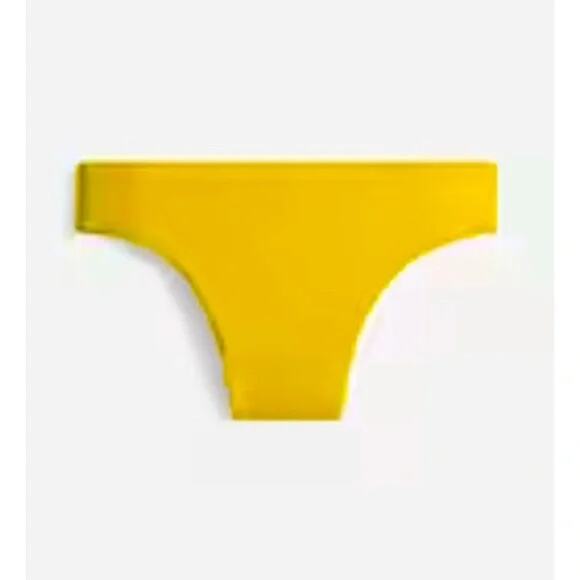 New NWT J. Crew Yellow High Rise Bikini Swim Bathing Suit Bottom Women's Size 3X - Picture 1 of 8
